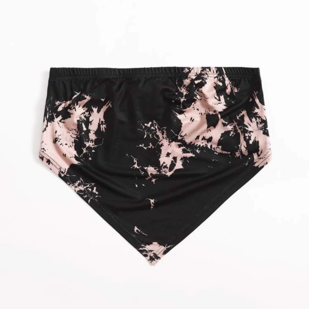 Tie dye bandana crop tub top